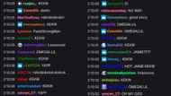 Chat laughing at the story (Image via Blaustoise/Twitch)